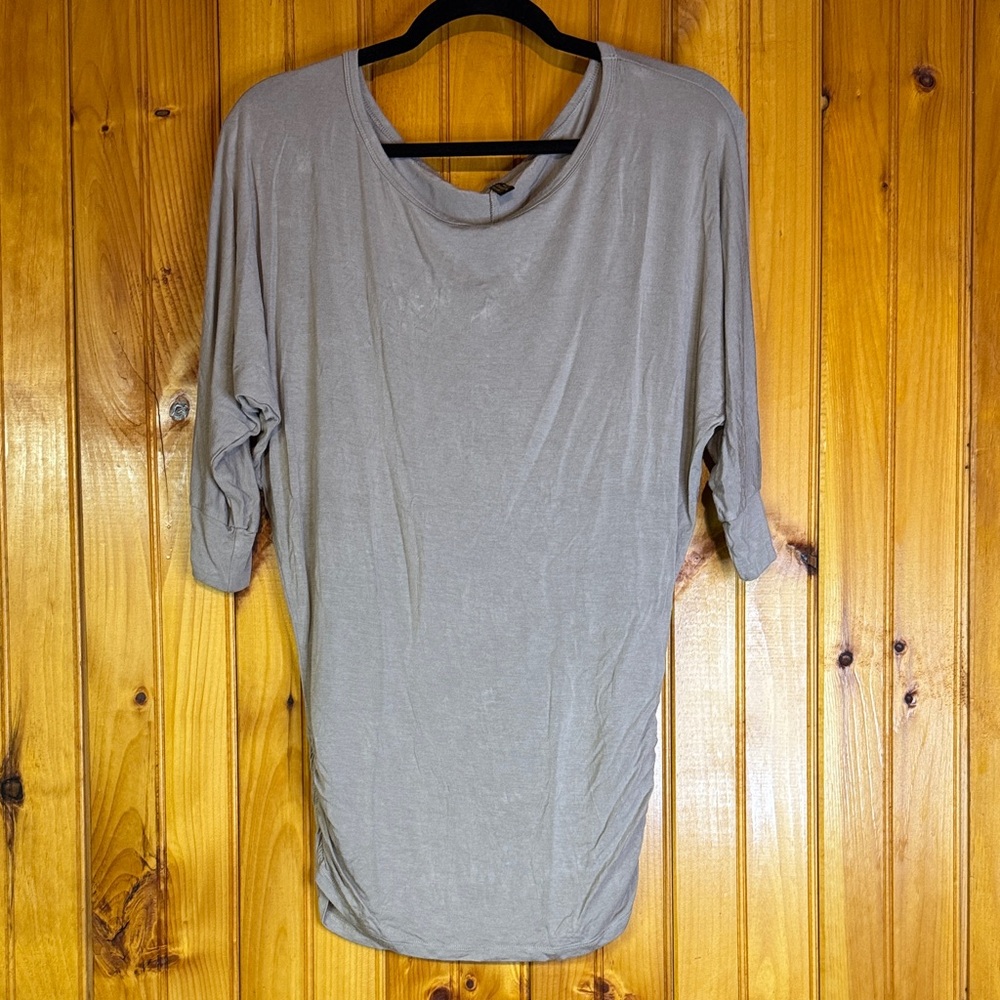By Johnny Light Gray Long Sleeve Top